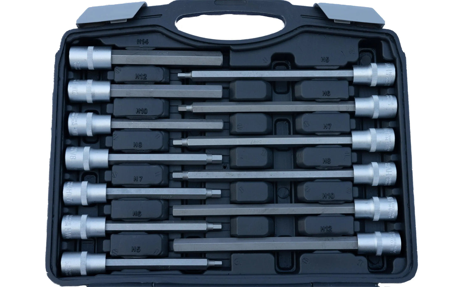 30-Delige 1/2" Inbus Doppenset – Hoogwaardig en Veelzijdig Case open Revotools