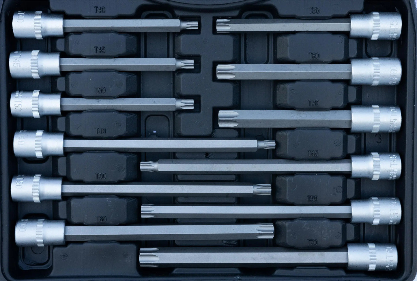 32-Delige 1/2" Torx Doppenset – Chrome Vanadium Staal |Bovenkant Case Revotools
