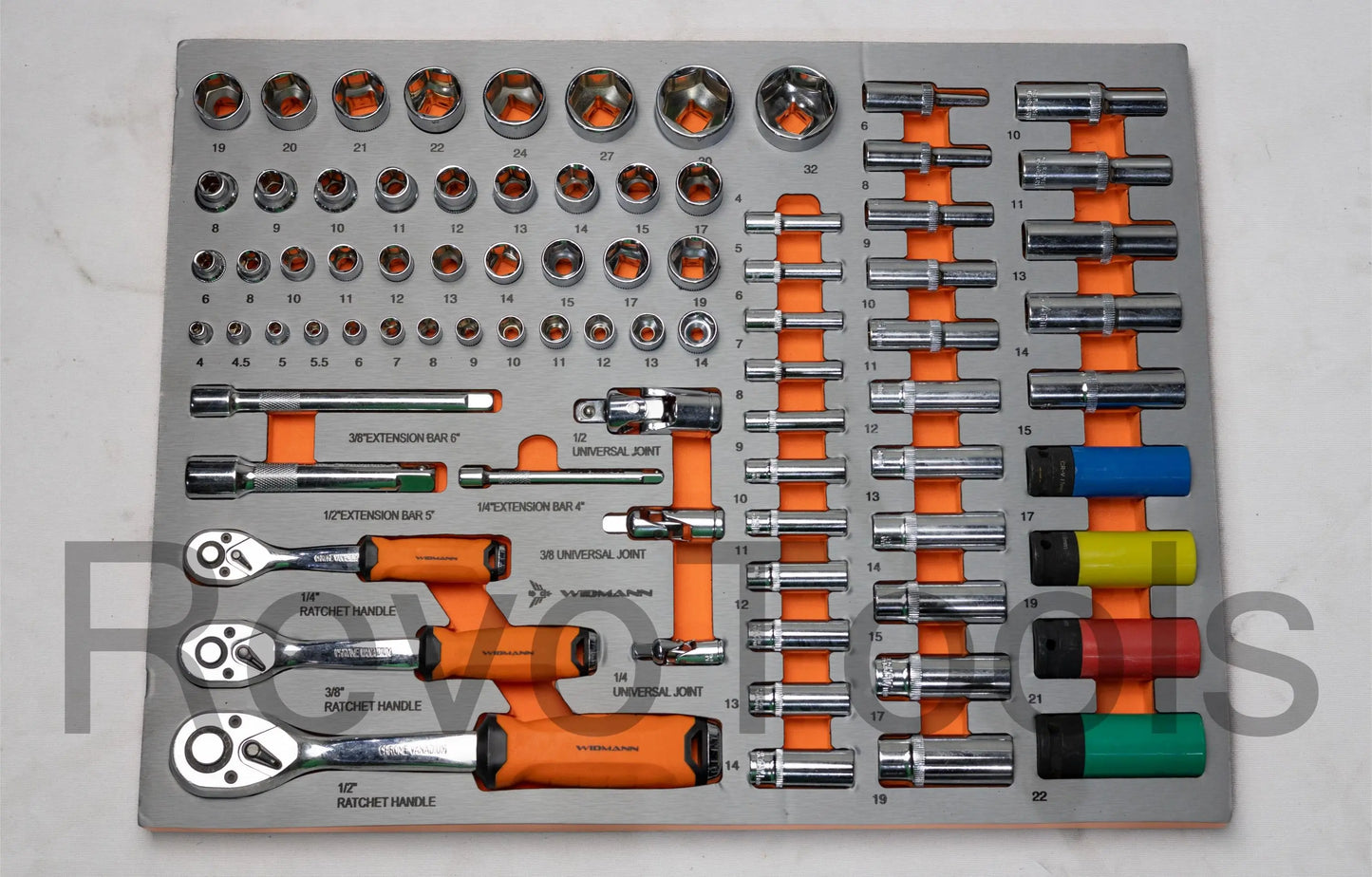 Widmann Wood Top gereedschapskist – 7-Laden Gereedschapskist met Houten Werkblad | Revotools.nl Revotools