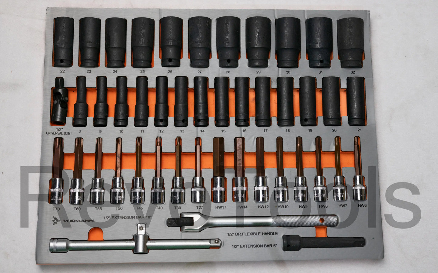 Widmann Wood Top gereedschapskist – 7-Laden Gereedschapskist met Houten Werkblad | Revotools.nl Revotools