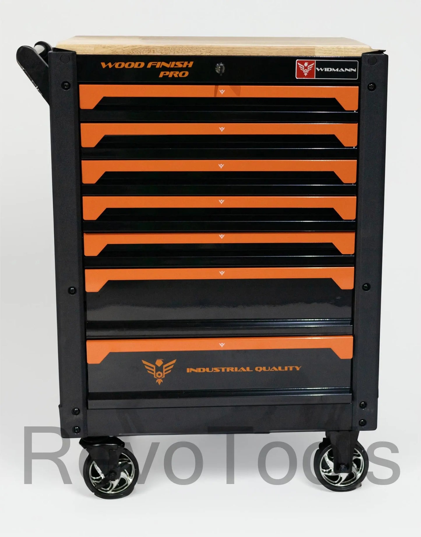 Widmann Wood Top gereedschapskist – 7-Laden Gereedschapskist met Houten Werkblad | Revotools.nl Revotools