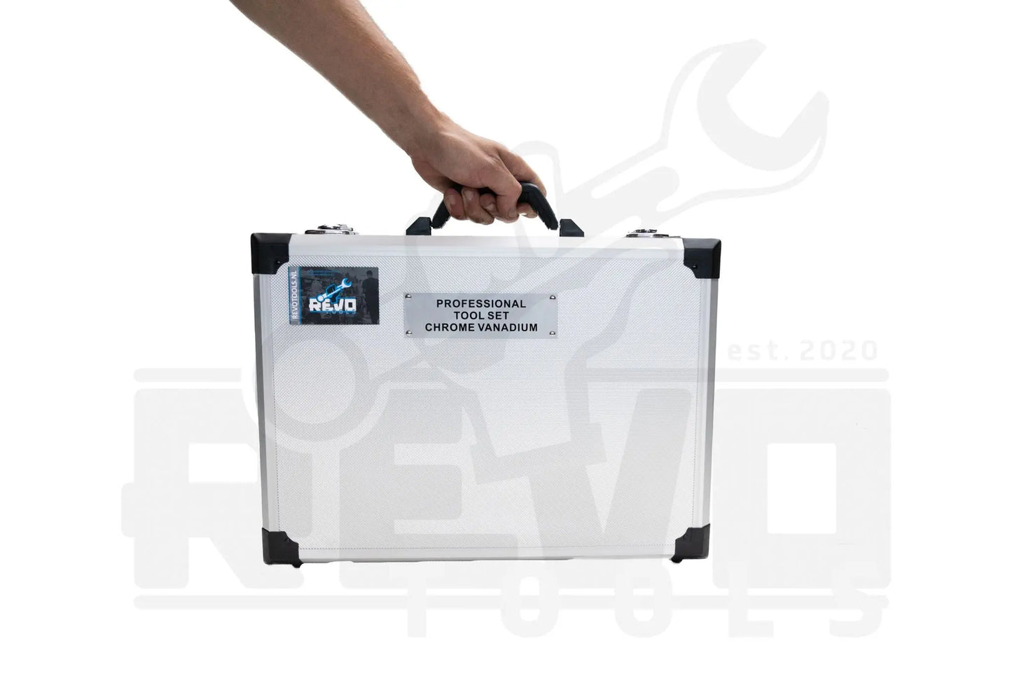 Gereedschapskist – Compleet Gevulde Set met Diverse Gereedschappen Dichte case Revotools