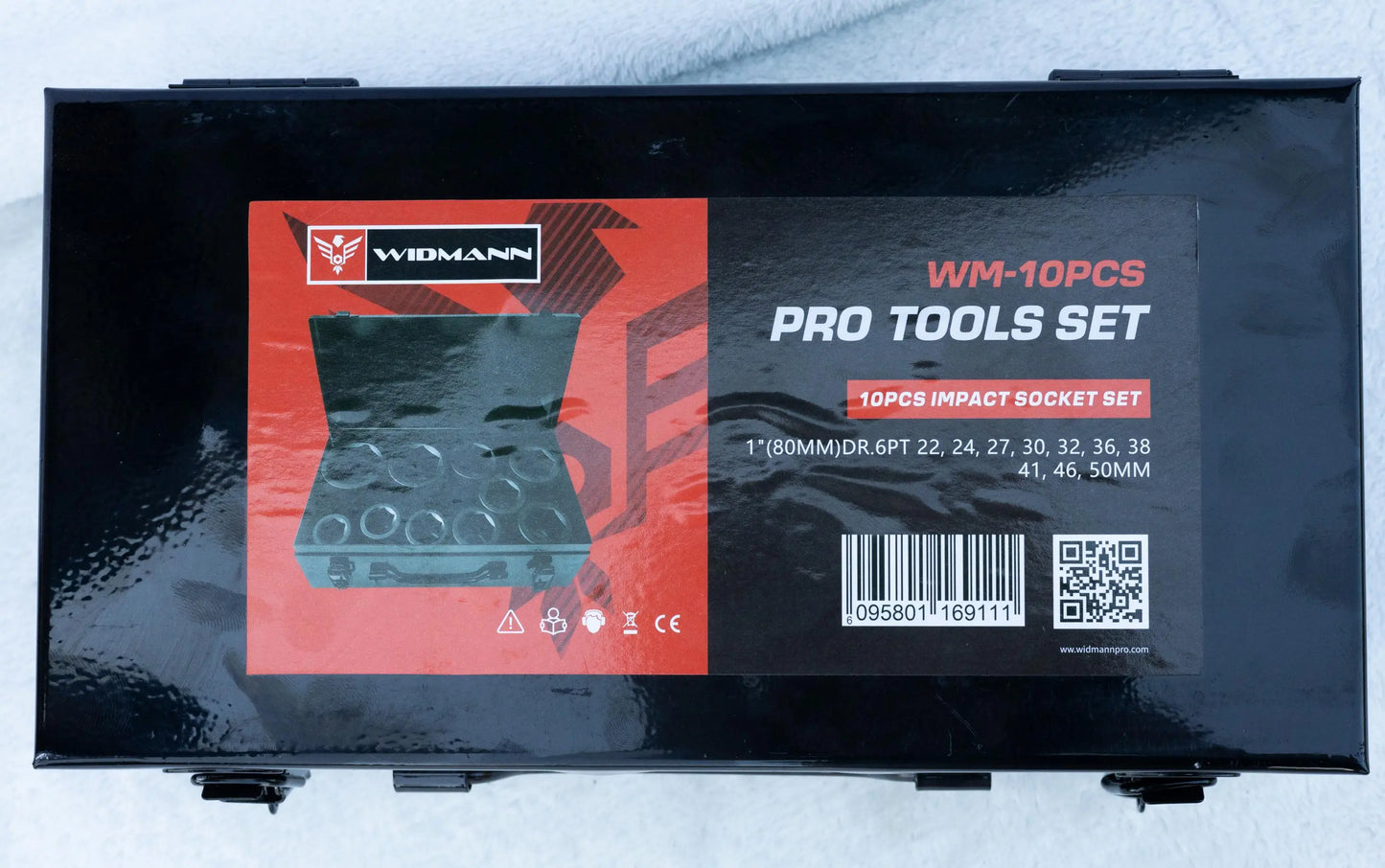 Krachtdoppenset Grote maten 10-Delig 22-50 Sticker Revotools