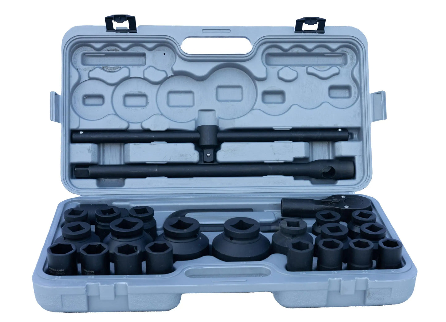 Krachtdoppen IMPACT SOCKET SET 26-delig 21-50 Open case Revotools