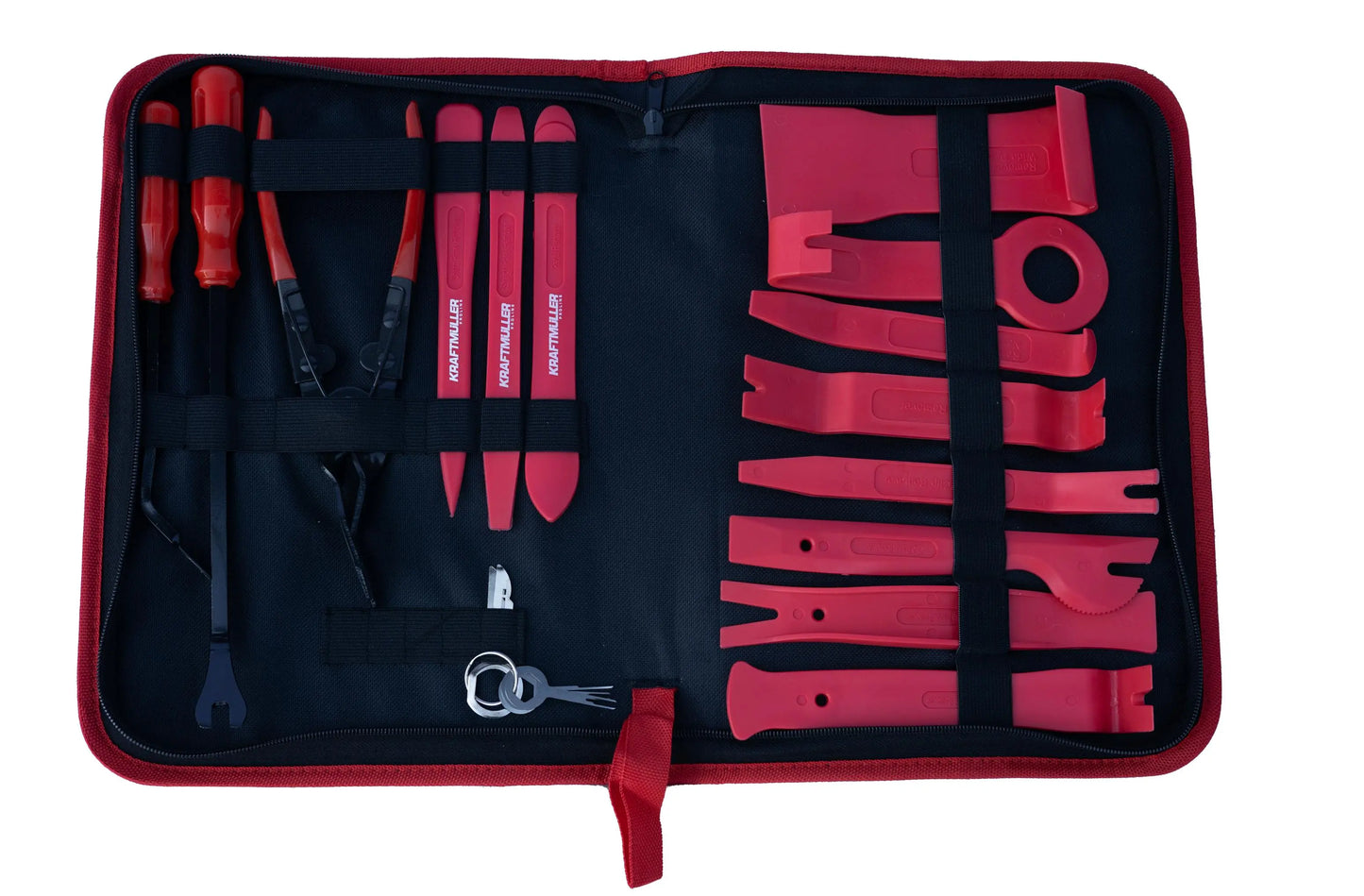 19 Delige Auto Trim Verwijdering Set - Krasvrij Verwijderen Montage en Demontage Set voor Deurbekleding, Sierlijsten, Radio Compleet open Revotools