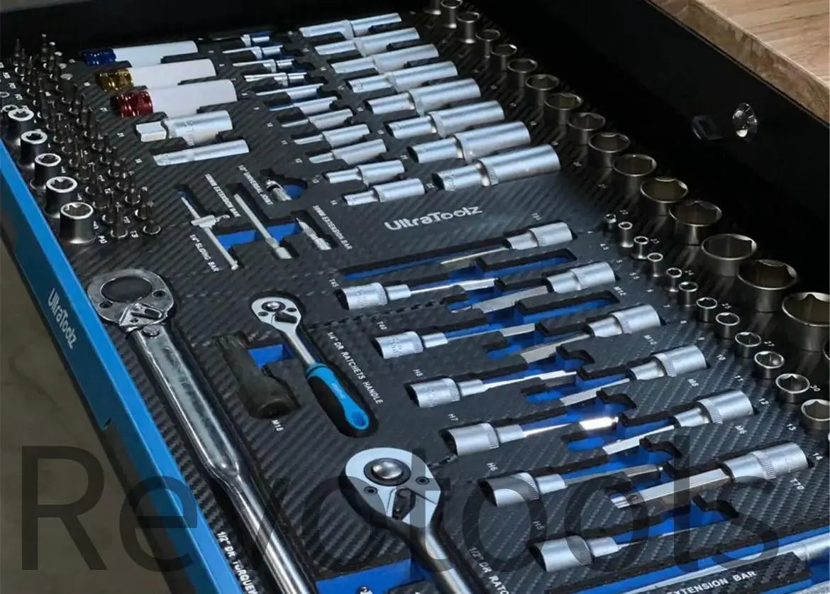 Ultratoolz Gereedschapswagen met 12 Lades – Gevuld en Compleet Revotools