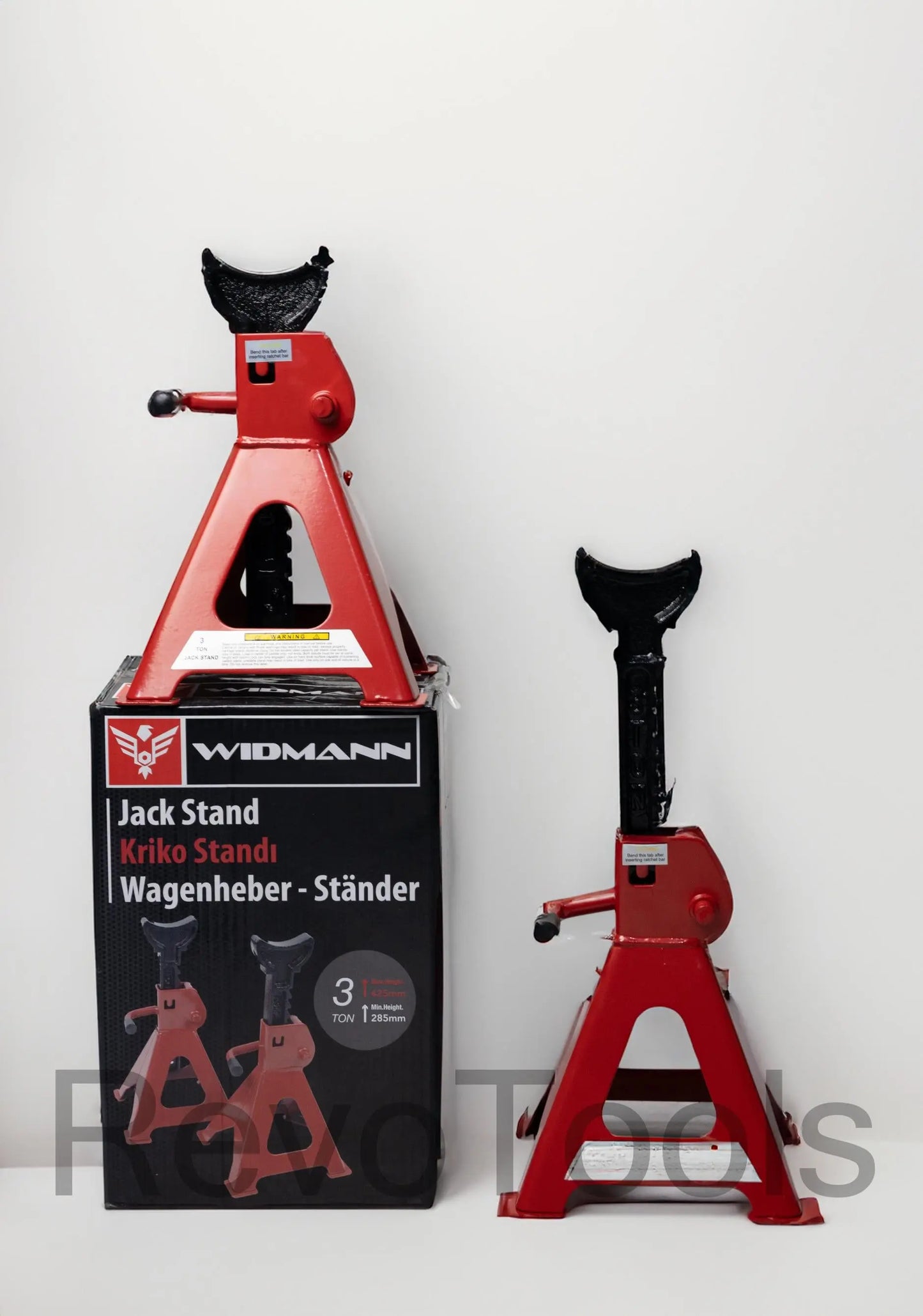 3ton Assteunen verstelbaar van 28-42.5cm Revotools