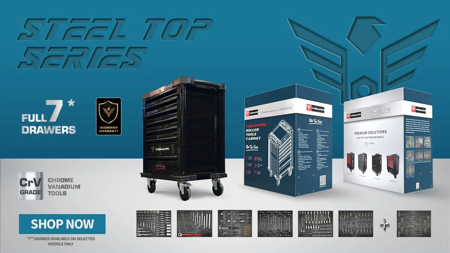 Widmann Steel TOP – 7-Laden Gereedschapswagen voor Professionals en Doe-Het-Zelvers | Revotools.nl Revotools