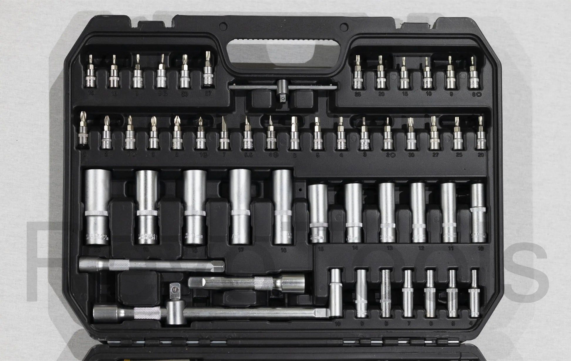 171-Delige Doppenset met 3 Ratel handgrepen 
1/4 3/8 1/2 | Torx, Inbus 3 Ratels| Open Revotools