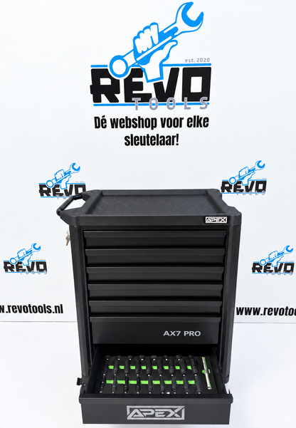 Gevulde Gereedschapswagen APEX AX7 Pro - 310-delig | 7 Laden