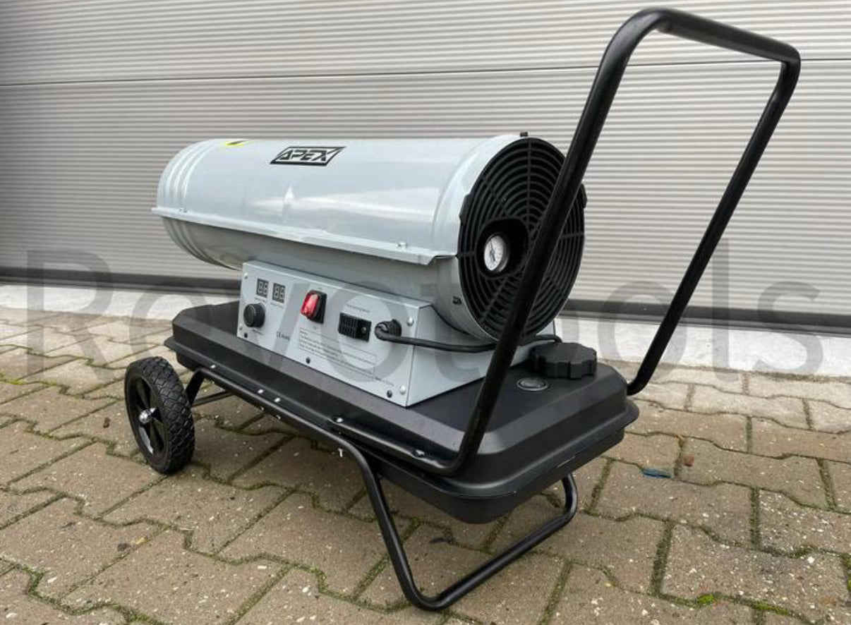 Apex Diesel Heater 30kW – Professionele Diesel Heteluchtkachel voor Grote Ruimtes (750 m³) Revotools