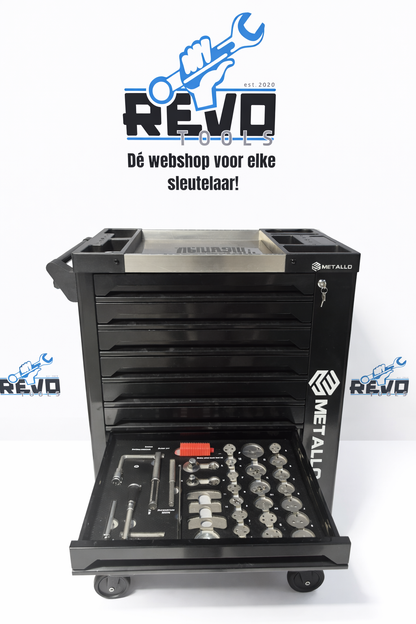 Metallo Pro gereedschapswagen compleet 10 laden – 300+ delig professioneel