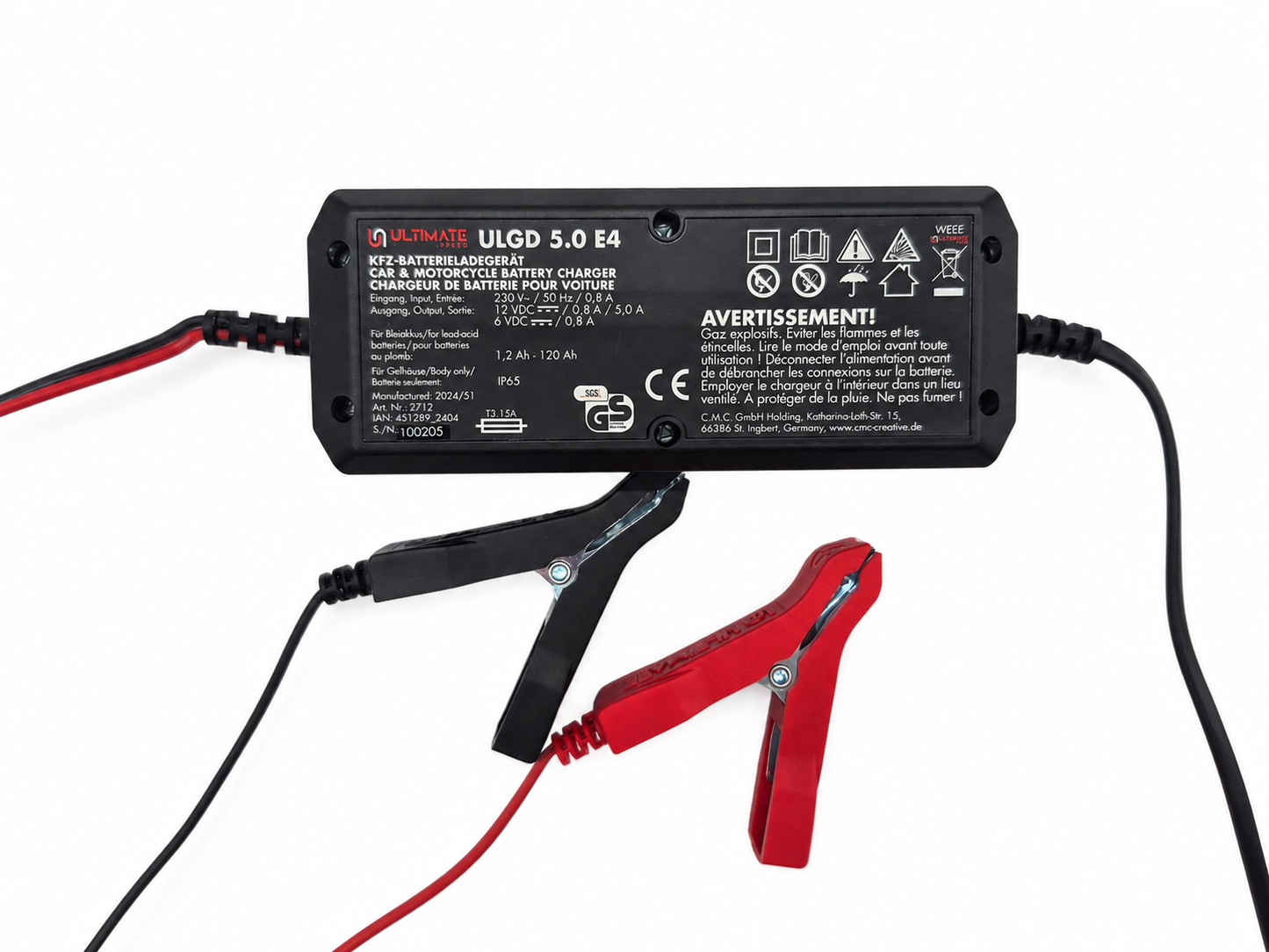 Ultimate Speed ULGD 5.0 E4 Acculader – 6V / 12V Auto & Motor Druppellader