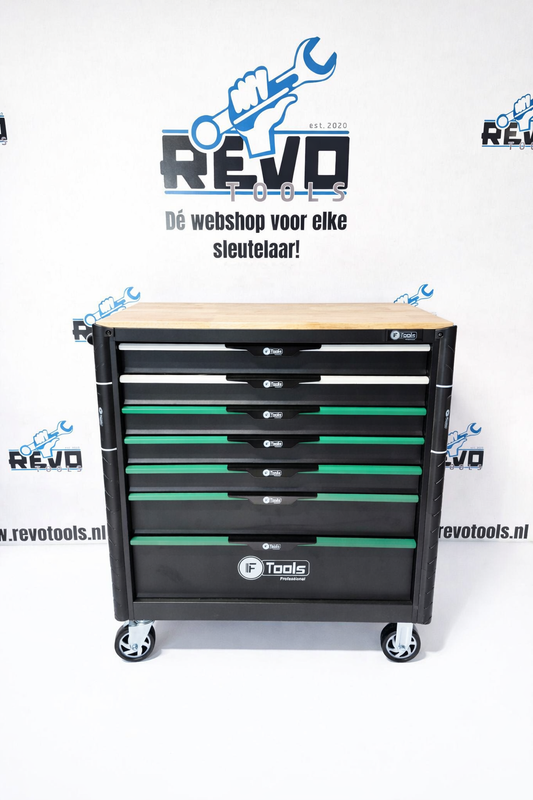 F Tools Gereedschapswagen 7 Laden – Compleet Gevuld (220 Delig) – Professionele Werkplaatswagen met Doppenset