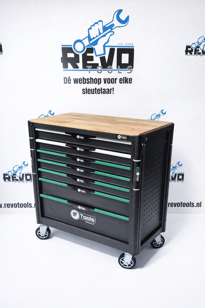 F Tools Gereedschapswagen 7 Laden – Compleet Gevuld (220 Delig) – Professionele Werkplaatswagen met Doppenset