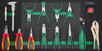 F Tools Gereedschapswagen 7 Laden – Compleet Gevuld (220 Delig) – Professionele Werkplaatswagen met Doppenset